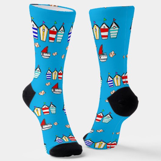 Leuke zee hutten & boot sokken (Gebogen)