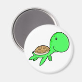 Leuke Zeeen schildpad magneet (Voorkant / Achterkant)