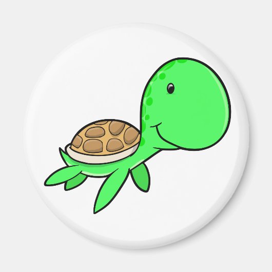 Leuke Zeeen schildpad magneet (Voorkant)