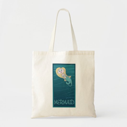 Leuke zeemeermin zwemmen in het Zee Tote Bag (Voorkant)