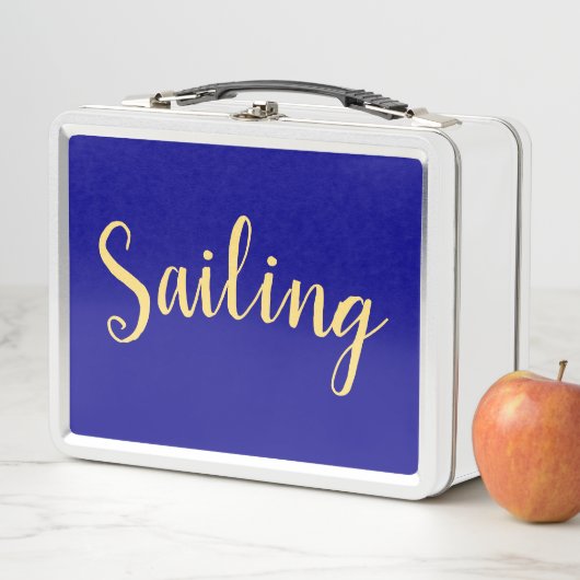 Leuke ZEILTEKST Kleurrijke Royal Blue Achtergrond (In situ)