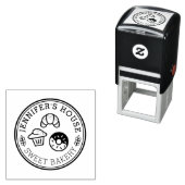 Leuke zelfgemaakte bakkerij gepersonaliseerde Logo Zelfinktende Stempel (In situ)