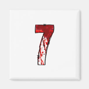 Leuke Zes Zeven 6 7 Meme Design Koppels Halloween Magneet
