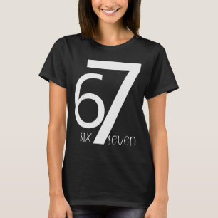 Leuke Zes Zeven 6 7 Meme Ontwerp 6 7 T-shirt