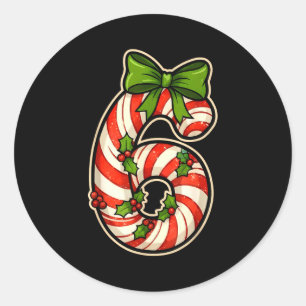Leuke Zes Zeven 6 7 Meme Ontwerp Kerst Voor Mannen Ronde Sticker