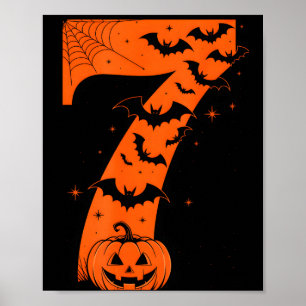 Leuke Zes Zeven 6 7 Meme Ontwerp Koppels Halloween Poster