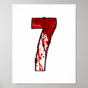 Leuke Zes Zeven 6 7 Meme Ontwerp Koppels Halloween Poster