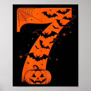 Leuke Zes Zeven 6 7 Meme Ontwerp Koppels Halloween Poster