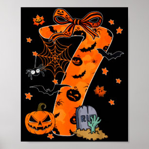 Leuke Zes Zeven 6 7 Meme Ontwerp Koppels Halloween Poster