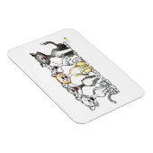 Leuke zingende katten magneet (Rechterzijde)