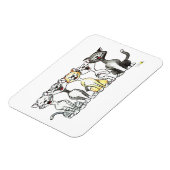 Leuke zingende katten magneet (Linkerzijde)
