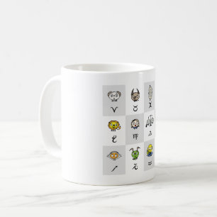 Leuke Zodiac Astrologische Karakters Koffiemok