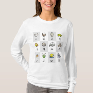 Leuke Zodiac Astrologische Karakters T-shirt