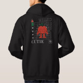 Leuke, zoete rode lachende appel hoodie (Achterkant)