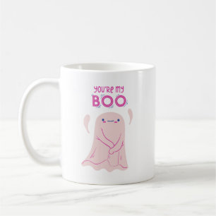 Leuke zoetheid Schattige Pink Ghost Affectie Koffiemok