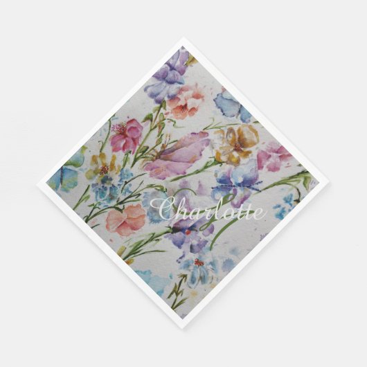 Leuke zomer achtertuin partij servet (Hoek)