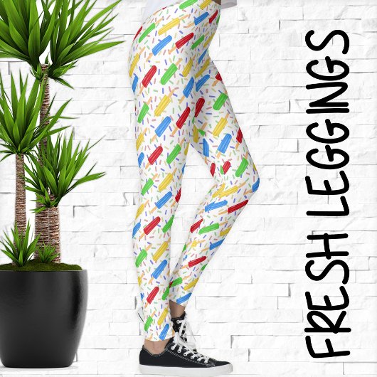 Leuke zomer Ice Poppen en Sprinkles Pattern Leggings