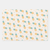 Leuke Zomer Kat Ananas Inpakpapier Vel (Voorkant 3)
