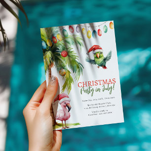 Leuke zomer kerstfeest in juli kaart
