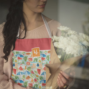 Leuke Zomer Stijlvolle Monogram Schort