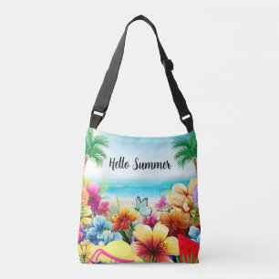 Leuke zomer strand scène crossbody tas