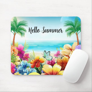 Leuke zomer strand scène muismat