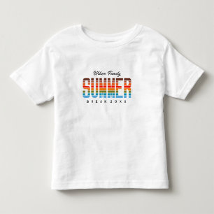 Leuke zomer zonsondergang strand familie vakantie  kinder shirts