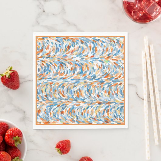 Leuke zomerkleuren verf Splatter Art Pattern Servetten (Insitu)