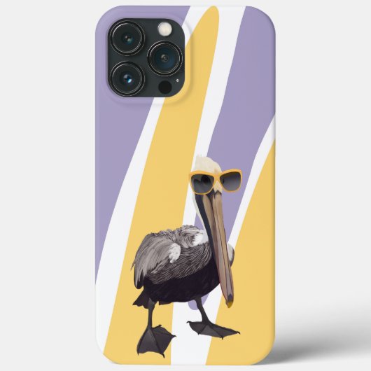 Leuke Zomervibes Pelikaan Vogel Case-Mate iPhone Case (Achterkant)