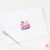 Leuke Zomerzwembad Party Stickers (Envelop)