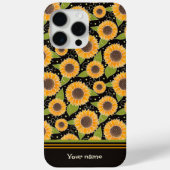 Leuke Zonnebloem Geel Zwart Patroon Aangepaste Naa Case-Mate iPhone Case (Achterkant)