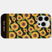 Leuke Zonnebloem Geel Zwart Patroon Aangepaste Naa Case-Mate iPhone Case (Achterkant (horizontaal))