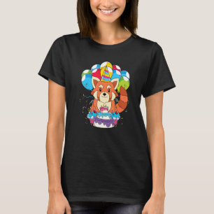 Leuke Zoo Dier Kids Verjaardagsfeestje Panda Beer T-shirt