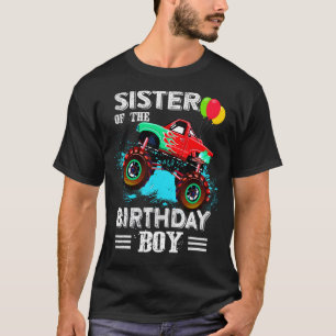 Leuke zus van een Monster Truck Verjaardag Jongen T-shirt