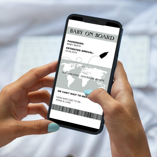 Leuke zwangerschapsaankondiging in stijl van een i aankondiging