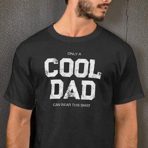 Leuke Zwart-Wit Citaat Typografie Coole Papa T-shirt
