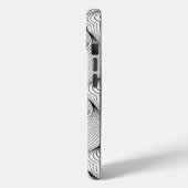 Leuke zwart-witte verweven lijnen Case-Mate iPhone case (Achterkant / Links)