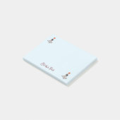 Leuke zwarte astronaut buiten ruimte Galaxy Basket Post-it® Notes (Schuin)