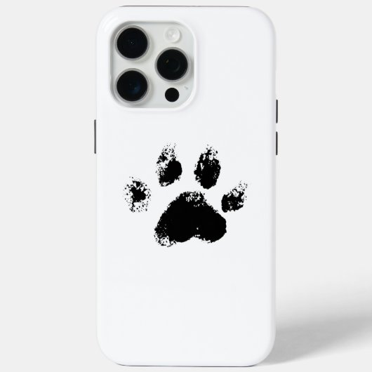 Leuke zwarte hondenliefhebbers poot Case-Mate iPhone case (Achterkant)