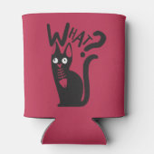 Leuke zwarte kat onschuldige grap grap rode Cartoo Blikjeskoeler (Achterkant)