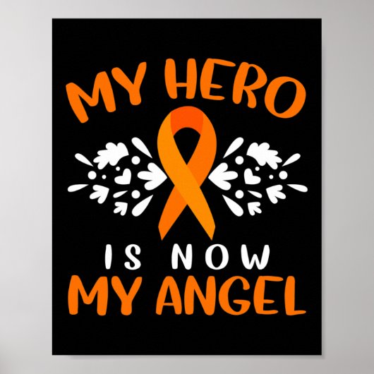 Leukemia Awareness I Wear Orange For Someone Butte Poster (Voorkant)