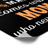 Leukemia awareness Mom Support Leukemia Warrior Poster (Hoek)