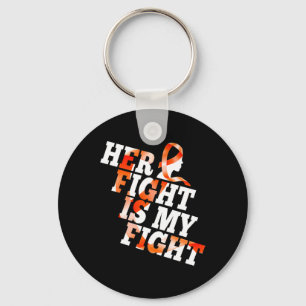 Leukemia Awareness Warrior Haar gevecht is mijn ge Sleutelhanger