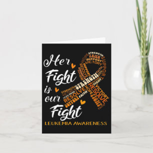 Leukemia Awareness Warrior Her Fight Is Our Fight Kaart
