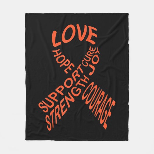Leukemia Fight Cancer Fleece Deken (Voorkant)