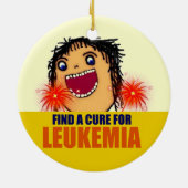 Leukemia Guardian Angel Keramisch Ornament (Achterkant)