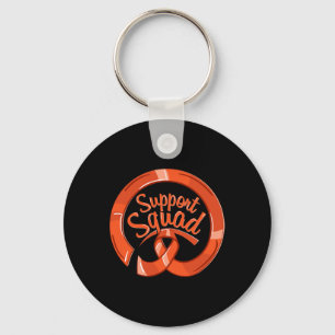 Leukemie Awareness Ribbon Support Squad Sleutelhanger