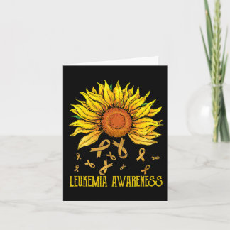 Leukemie Awareness Sunflower T Kaart