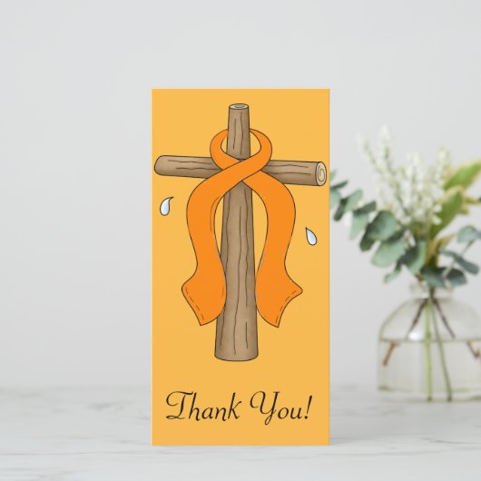 Leukemie Bedankkaart (Staand voorkant)