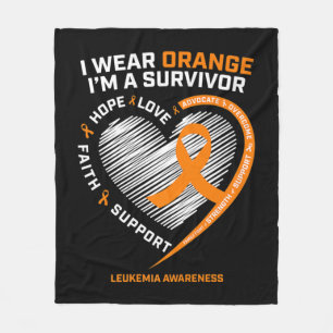 Leukemie Bewustheid Overlevende Mannen Vrouwen Kin Fleece Deken